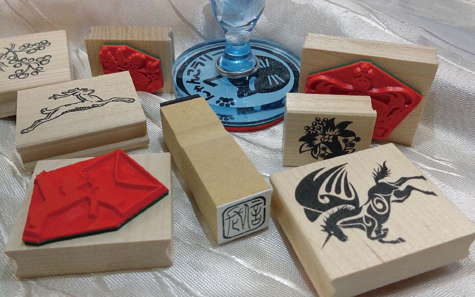 お洒落なゴム印！！